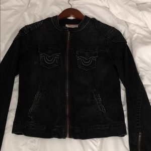 Black cropped Jean jacket